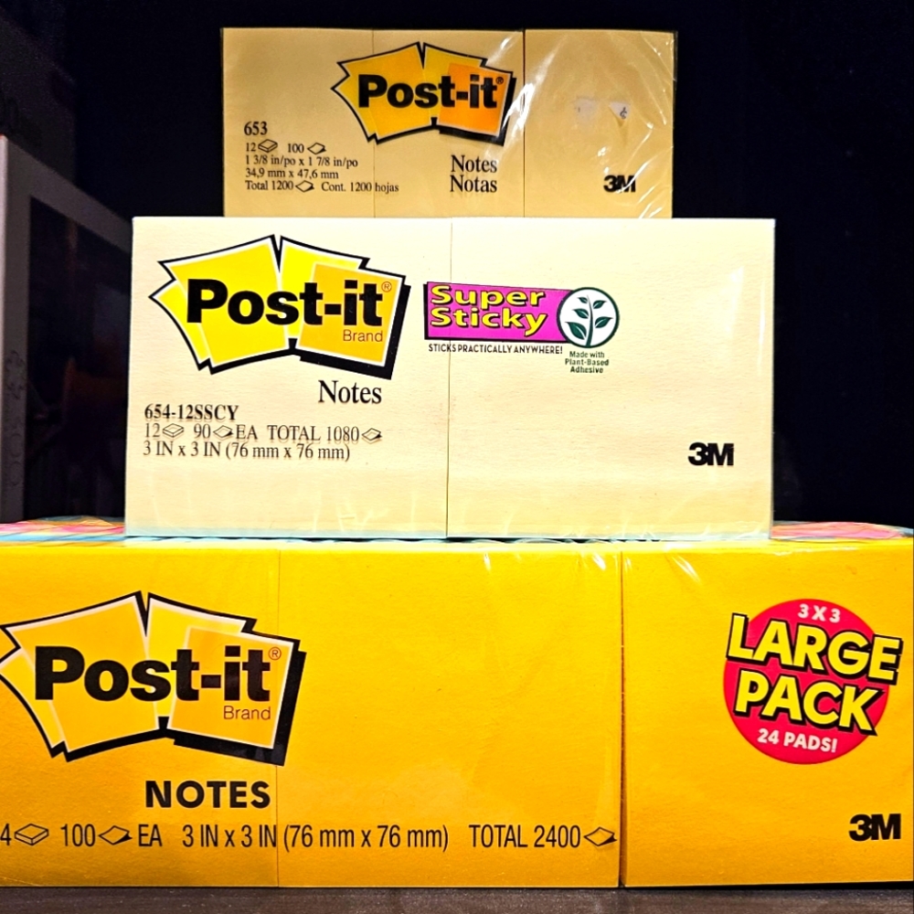 Post-it Notes Large Pack 2400 Yellow Pack 1080 Post Its Post It Notes